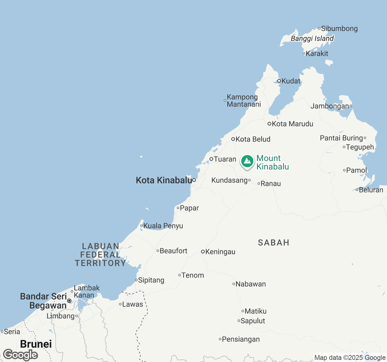 Map of Kota Kinabalu