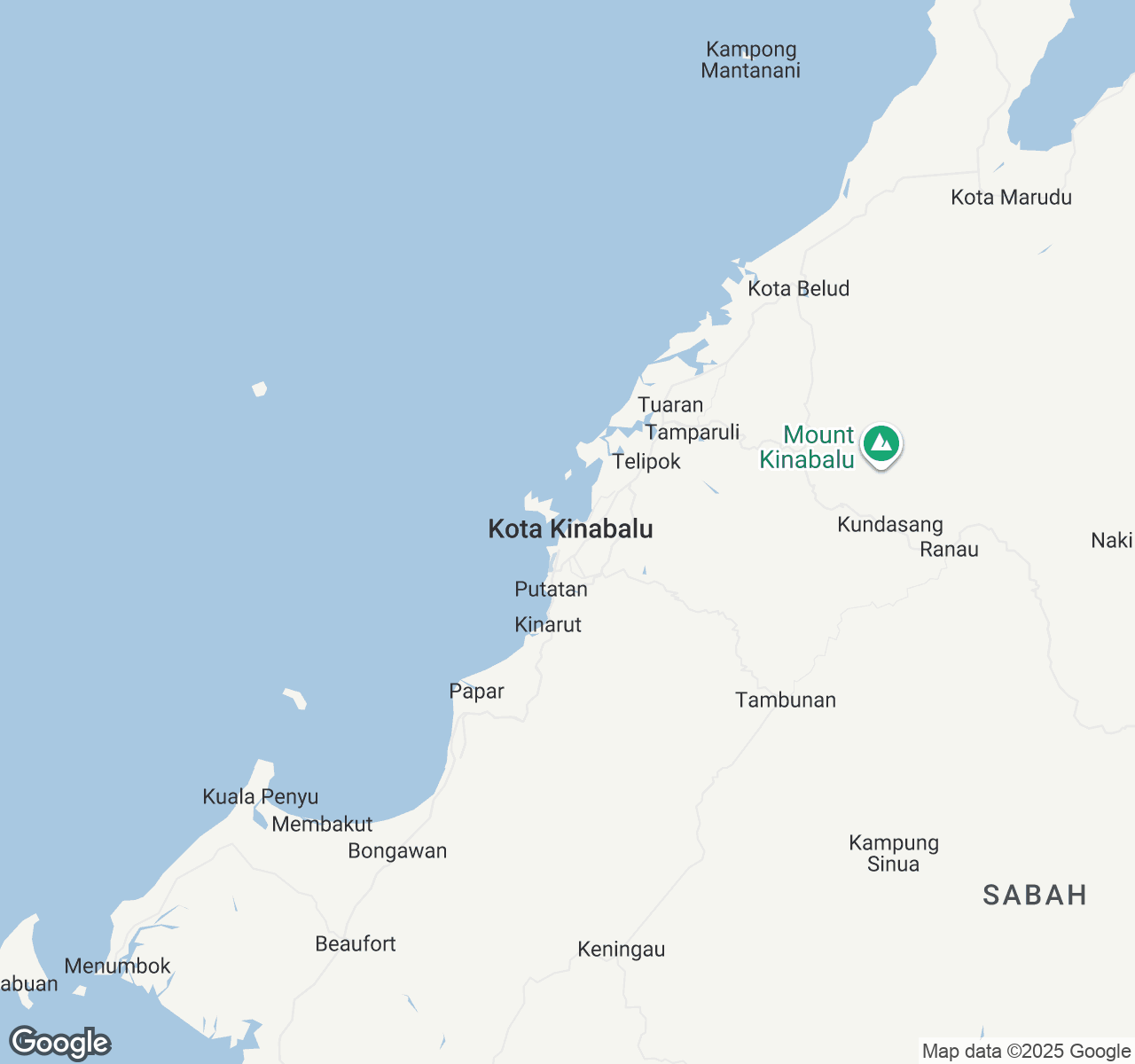 Map of Kota Kinabalu